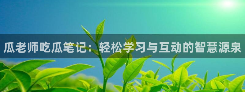 吃瓜不打烊–吃瓜,不打烊：瓜老师吃瓜笔记：轻松学习与互动的智慧源泉