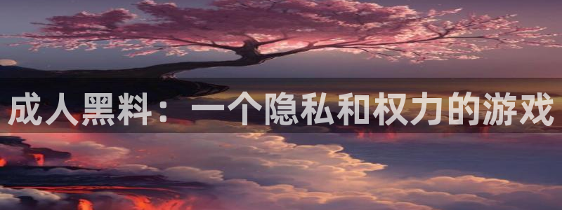 51吃瓜热门吃瓜：成人黑料：一个隐私和权力的游戏