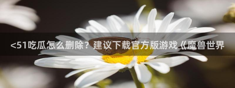 51全网更新最快最全的吃瓜网：<51吃瓜怎么删除？建议下载官方版游戏《魔兽世界