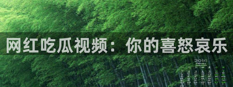 吃瓜www：网红吃瓜视频：你的喜怒哀乐
